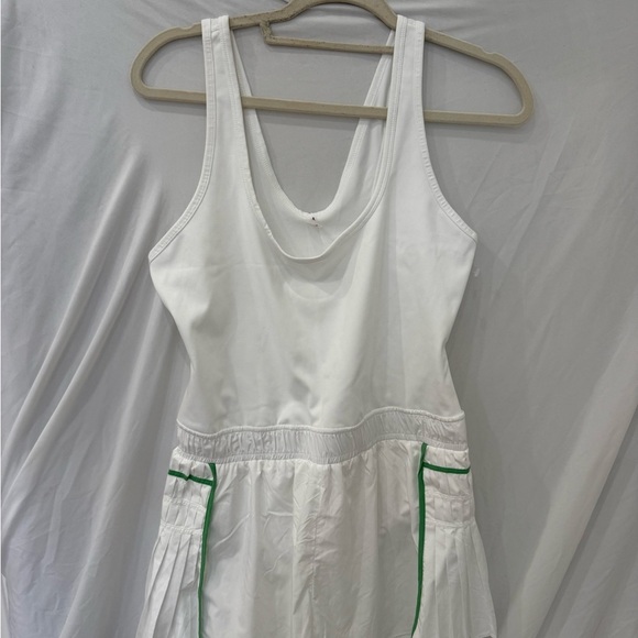 Free People white and green Tennis shorts onesie sz large - Picture 5 of 8